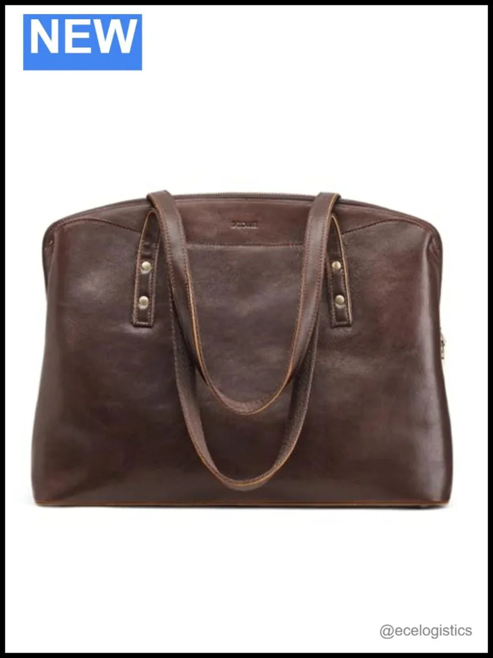Leather Tote Bag for Women Large Capacity Shoulder Handbag 15.6 Laptop
